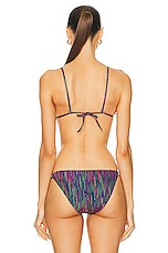 ERES Rayon Bikini Top in Imprime Cameleon, view 3, click to view large image.