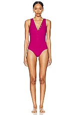 ERES Duni Icone One Piece Swimsuit in Sunset 23h, view 1, click to view large image.