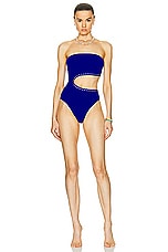 ERES Fever Dancing One Piece Swimsuit in Indigo, view 1, click to view large image.