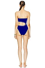 ERES Fever Dancing One Piece Swimsuit in Indigo, view 4, click to view large image.