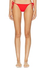 ERES Malou Duni Swim Bottom in Bright Red, view 1, click to view large image.