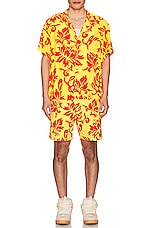 ERL Unisex Printed Shorts Woven in ERL TROPICAL FLOWERS, view 4, click to view large image.
