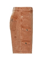 ERL Cargo Shorts Woven in Brown, view 3, click to view large image.