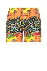 ERL Mens Printed Boxers Underwear Knit in DRAGON, view 1, click to view large image.