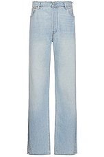 ERL Unisex Levis 501 Denim Woven in Blue, view 1, click to view large image.