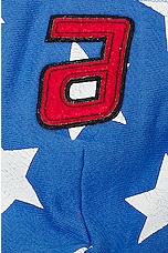 ERL Unisex Stars And Stripes Swirl Hoodie Knit in BLUE, view 3, click to view large image.