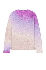 ERL Gradient Crew Neck Sweater in Purple, view 2, click to view large image.