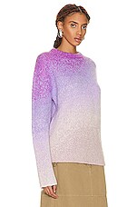 ERL Gradient Crew Neck Sweater in Purple, view 2, click to view large image.