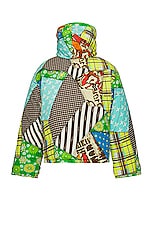 ERL Unisex Cowboy Snowboard Down Coat Woven in MULTI, view 2, click to view large image.