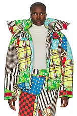 ERL Unisex Cowboy Snowboard Down Coat Woven in MULTI, view 1, click to view large image.