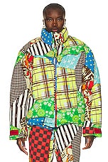 ERL Unisex Cowboy Snowboard Down Coat Woven in MULTI, view 2, click to view large image.