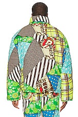ERL Unisex Cowboy Snowboard Down Coat Woven in MULTI, view 4, click to view large image.