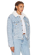 ERL Denim Star Jacket in Blue, view 2, click to view large image.