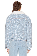 ERL Denim Star Jacket in Blue, view 3, click to view large image.