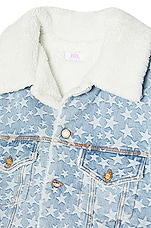 ERL Denim Star Jacket in Blue, view 4, click to view large image.