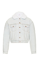 ERL Unisex Denim Jacket Woven in LIGHT BLUE, view 1, click to view large image.