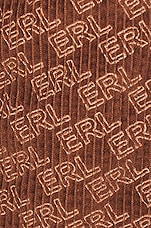 ERL Embossed Pants in Brown, view 3, click to view large image.