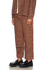 ERL Embossed Pants in Brown, view 5, click to view large image.