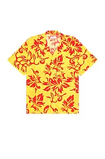 ERL Unisex Printed Short Sleeve Shirt Woven in ERL TROPICAL FLOWERS, view 1, click to view large image.