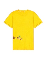 ERL Unisex Venice Tshirt Knit in YELLOW, view 2, click to view large image.