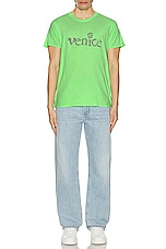 ERL Unisex Venice Tshirt Knit in GREEN, view 4, click to view large image.