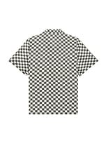 ERL Printed Hawaiian Shirt Woven in Checker, view 2, click to view large image.
