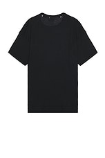 ERL Logo Light Jersey T-Shirt Knit in Faded Black, view 2, click to view large image.