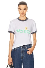 ERL Unisex Venice T-Shirt Knit in White, view 1, click to view large image.