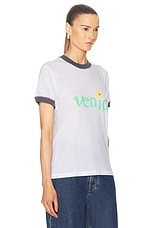 ERL Unisex Venice T-Shirt Knit in White, view 2, click to view large image.