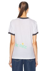 ERL Unisex Venice T-Shirt Knit in White, view 3, click to view large image.