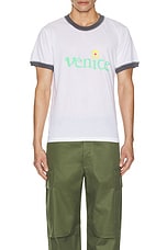ERL Unisex Venice T-Shirt Knit in White, view 3, click to view large image.