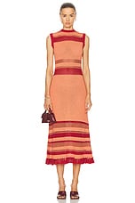 ESCVDO Nanay Midi Dress in Mauve, view 1, click to view large image.
