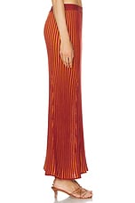 ESCVDO Marina Maxi Skirt in Burgundy & Orange, view 3, click to view large image.