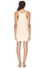 Eterne Tank Mini Dress in Oat, view 3, click to view large image.