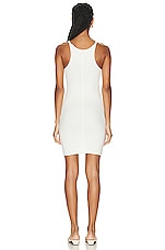 Eterne Tank Mini Dress in Cream, view 3, click to view large image.