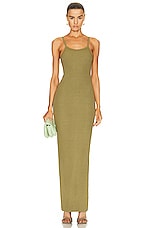 Eterne Tank Maxi Dress in Olive, view 1, click to view large image.
