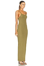 Eterne Tank Maxi Dress in Olive, view 2, click to view large image.