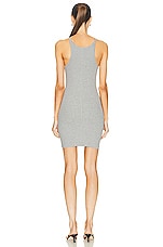 Eterne Tank Mini Dress in Heather Grey, view 3, click to view large image.