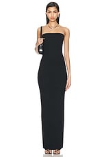 Eterne Tube Maxi Dress in Black, view 1, click to view large image.