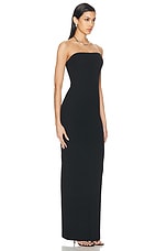 Eterne Tube Maxi Dress in Black, view 2, click to view large image.