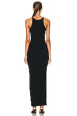 Eterne Tank Maxi Dress in Black, view 3, click to view large image.