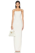 Eterne Tube Maxi Dress in Cream, view 1, click to view large image.