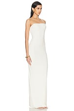 Eterne Tube Maxi Dress in Cream, view 2, click to view large image.