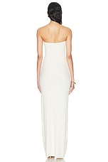 Eterne Tube Maxi Dress in Cream, view 3, click to view large image.