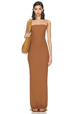 Eterne Tube Maxi Dress in Earth, view 1, click to view large image.