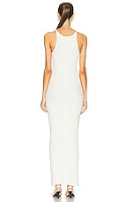 Eterne Tank Maxi Dress in Cream, view 3, click to view large image.