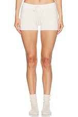 Eterne Drawstring Short in Cream, view 1, click to view large image.