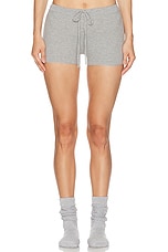Eterne Drawstring Short in Heather Grey, view 1, click to view large image.