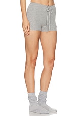 Eterne Drawstring Short in Heather Grey, view 2, click to view large image.