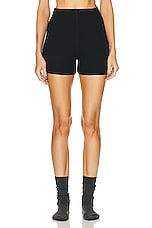 Eterne Thermal Biker Short in Black, view 1, click to view large image.